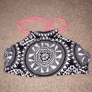 high neck bikini top
